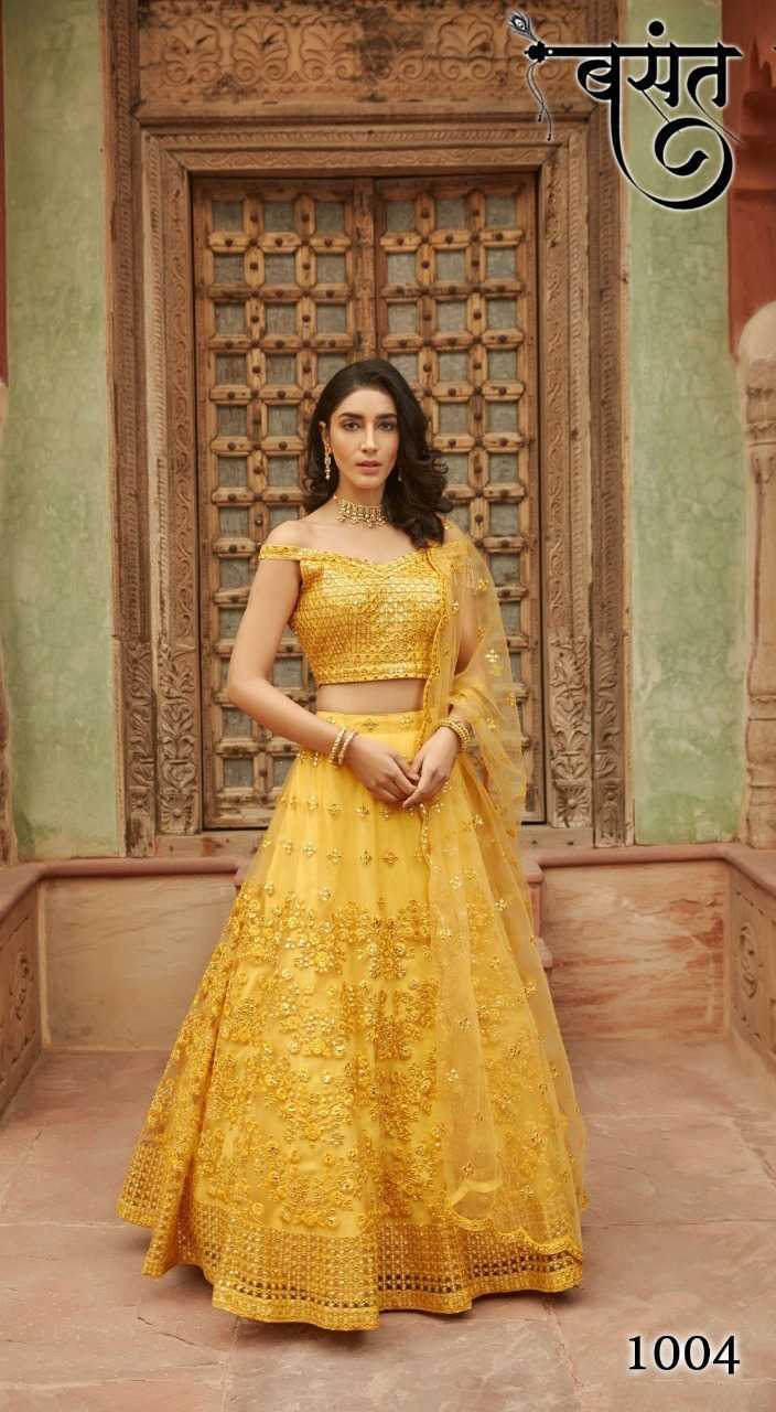 Party Wear Designer Crop top Style Lehenga Choli Frill & Flare Vol. 5