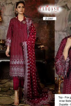 Zarqash Adan Libas Vol 2 Z 2086 by Khayyira Salwar Suit Wholesale Catalog 6 Pcs