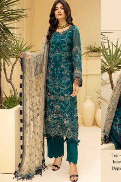 Zarqash Adan Tesoro by Khayyira Salwar Suit Wholesale Catalog 3 Pcs 247x371 - Cart