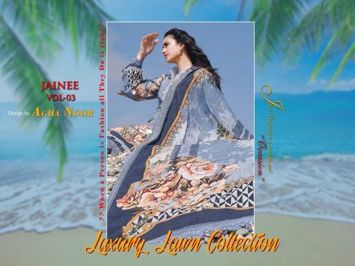 Agha Noor Jainee Vol 3 Luxury Lawn Collection Salwar Suit Wholesale Catalog 8 Pcs 1 510x383 - Agha Noor Jainee Vol 3 Luxury Lawn Collection Salwar Suit Wholesale Catalog 8 Pcs