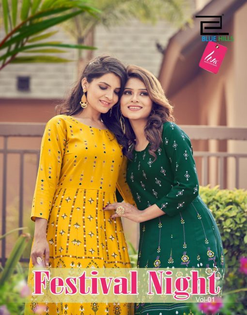 Blue Hills Festival Night Vol 1 Kurti Wholesale Catalog 8 Pcs 9 510x650 - Blue Hills Festival Night Vol 1 Kurti Wholesale Catalog 8 Pcs