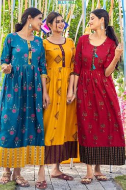 Blue Hills Khwaab Vol 3 Kurti Wholesale Catalog 8 Pcs