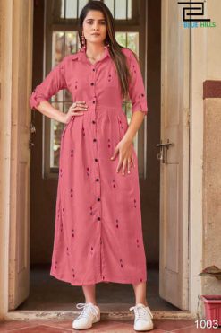 Blue Hills Summer Season Vol 1 Kurti Wholesale Catalog 4 Pcs