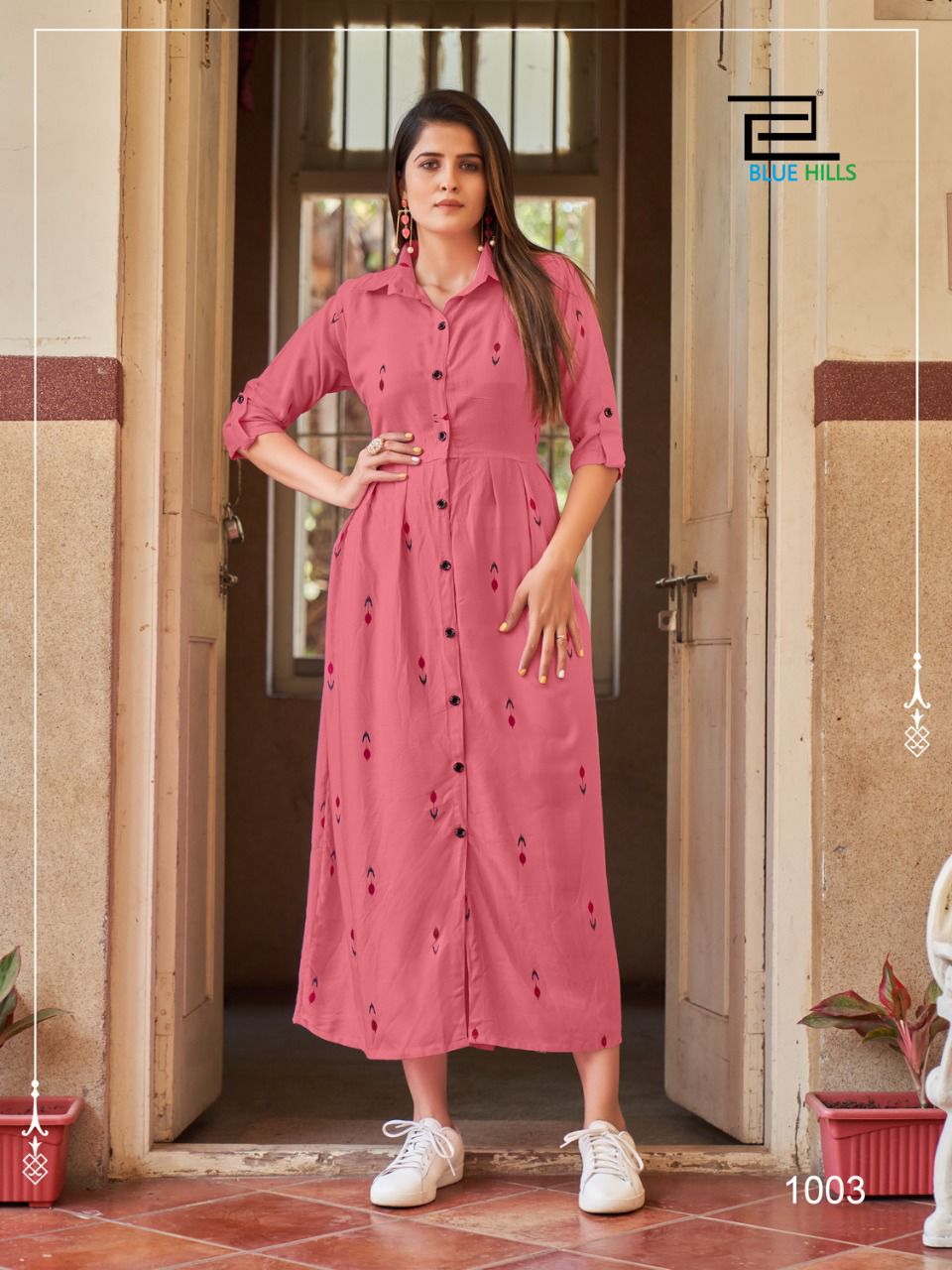 Blue Hills Summer Season Vol 1 Kurti Wholesale Catalog 4 Pcs 6