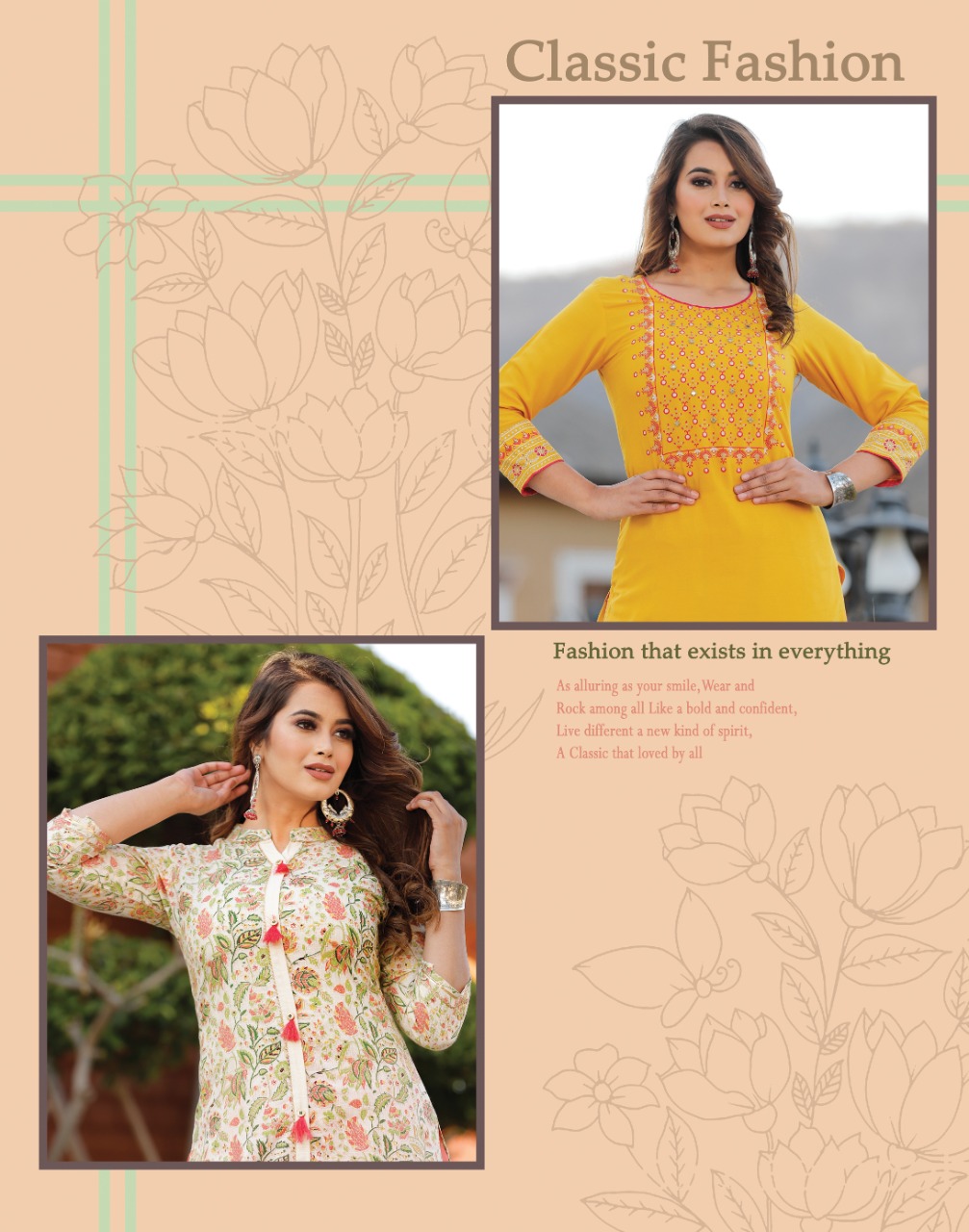 Diya Trends Biba s Vol 11 by Kajal Style Kurti with Palazzo Pant