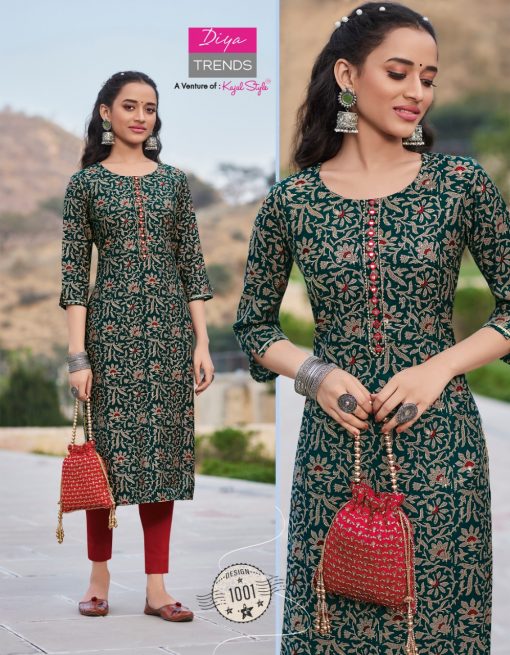 Diya Trends Blossom Vol 1 by Kajal Style Kurti with Pant Wholesale Catalog 11 Pcs 13 510x655 - Diya Trends Blossom Vol 1 by Kajal Style Kurti with Pant Wholesale Catalog 11 Pcs