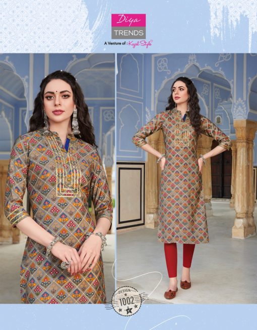 Diya Trends Blossom Vol 1 by Kajal Style Kurti with Pant Wholesale Catalog 11 Pcs 3 510x655 - Diya Trends Blossom Vol 1 by Kajal Style Kurti with Pant Wholesale Catalog 11 Pcs