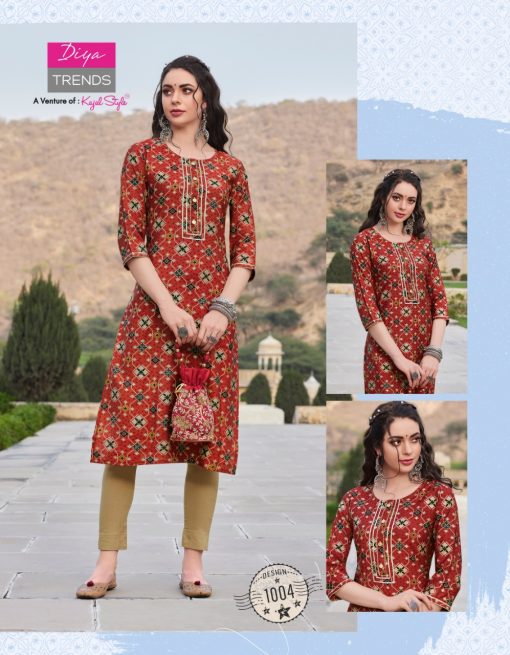 Diya Trends Blossom Vol 1 by Kajal Style Kurti with Pant Wholesale Catalog 11 Pcs 6 510x655 - Diya Trends Blossom Vol 1 by Kajal Style Kurti with Pant Wholesale Catalog 11 Pcs