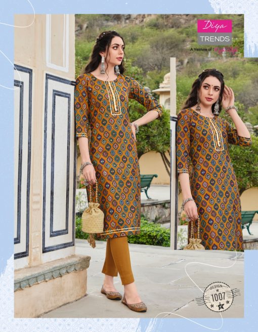 Diya Trends Blossom Vol 1 by Kajal Style Kurti with Pant Wholesale Catalog 11 Pcs 8 510x655 - Diya Trends Blossom Vol 1 by Kajal Style Kurti with Pant Wholesale Catalog 11 Pcs