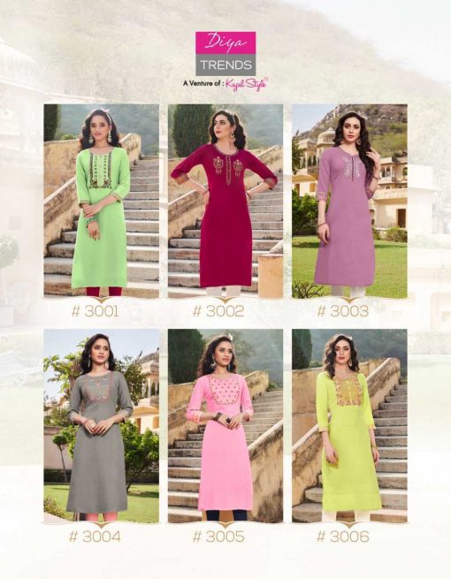 Diya Trends Casual Diaries Vol 3 by Kajal Style Kurti Wholesale Catalog 12 Pcs 13 510x655 - Diya Trends Casual Diaries Vol 3 by Kajal Style Kurti Wholesale Catalog 12 Pcs