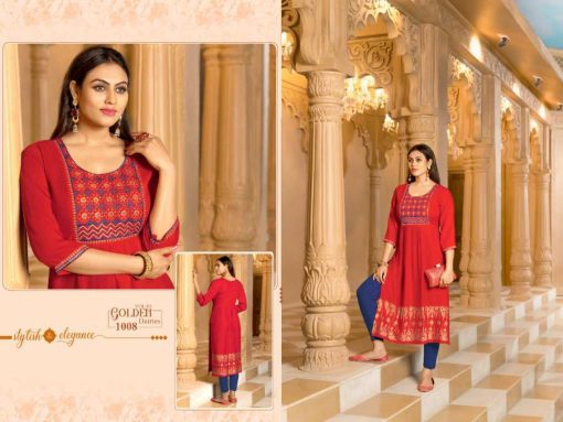 Golden Dairies Vol 4 Kurti Wholesale Catalog 8 Pcs 8 510x383 - Golden Dairies Vol 4 Kurti Wholesale Catalog 8 Pcs