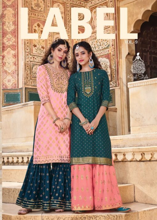 Kajal Style Fashion Label Vol 9 Kurti with Palazzo Sharara Wholesale Catalog 6 Pcs 1 510x716 - Kajal Style Fashion Label Vol 9 Kurti with Palazzo Sharara Wholesale Catalog 6 Pcs
