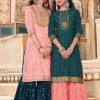 Kajal Style Fashion Label Vol 9 Kurti with Palazzo Sharara Wholesale Catalog 6 Pcs
