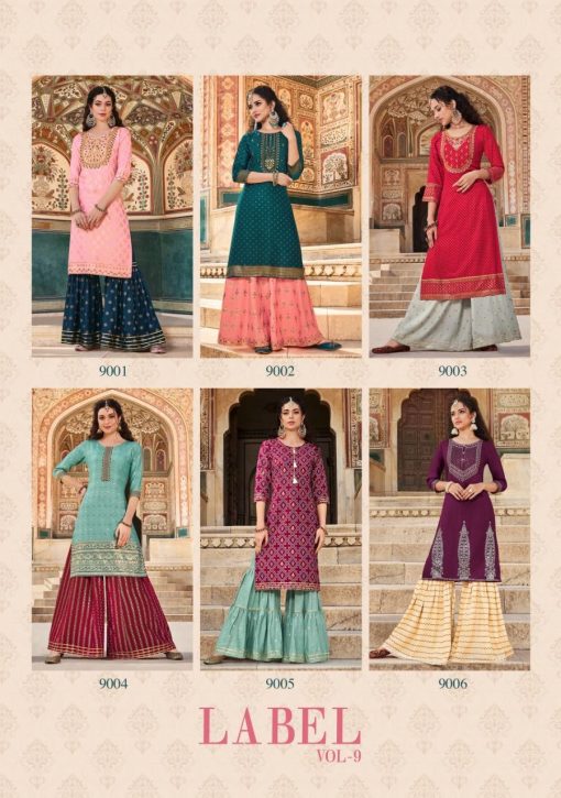 Kajal Style Fashion Label Vol 9 Kurti with Palazzo Sharara Wholesale Catalog 6 Pcs 15 510x725 - Kajal Style Fashion Label Vol 9 Kurti with Palazzo Sharara Wholesale Catalog 6 Pcs