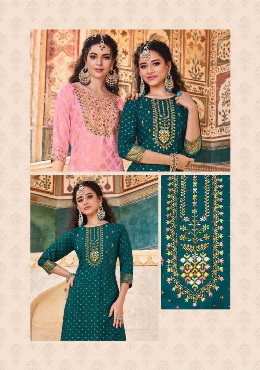 Kajal Style Fashion Label Vol 9 Kurti with Palazzo Sharara Wholesale Catalog 6 Pcs 4 510x725 - Kajal Style Fashion Label Vol 9 Kurti with Palazzo Sharara Wholesale Catalog 6 Pcs