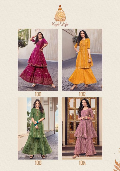 Kajal Style Lavish Vol 1 Kurti with Sharara Wholesale Catalog 8 Pcs 21 510x725 - Kajal Style Lavish Vol 1 Kurti with Sharara Wholesale Catalog 8 Pcs