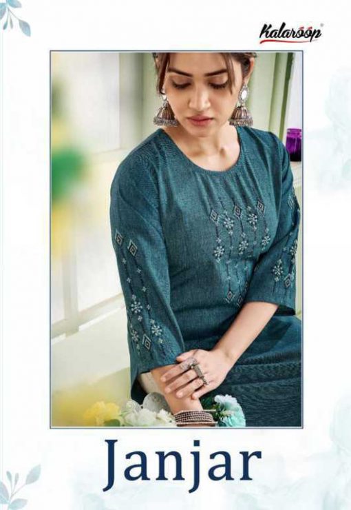 Kalaroop Janjar by Kajree Kurti Wholesale Catalog 6 Pcs 1 510x740 - Kalaroop Janjar by Kajree Kurti Wholesale Catalog 6 Pcs