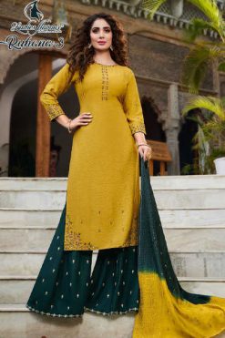 Ladies Flavour Ruhana Vol 3 Kurti with Bottom Dupatta Wholesale Catalog 6 Pcs