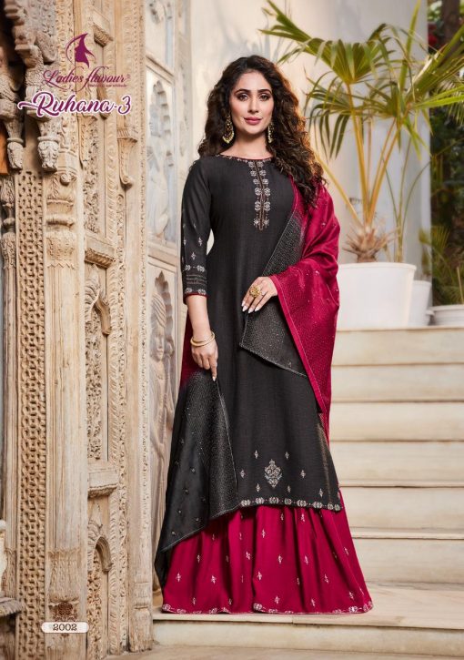 Ladies Flavour Ruhana Vol 3 Kurti with Bottom Dupatta Wholesale Catalog 6 Pcs 6 510x725 - Ladies Flavour Ruhana Vol 3 Kurti with Bottom Dupatta Wholesale Catalog 6 Pcs