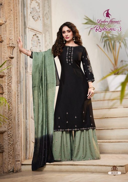 Ladies Flavour Ruhana Vol 3 Kurti with Bottom Dupatta Wholesale Catalog 6 Pcs 8 510x725 - Ladies Flavour Ruhana Vol 3 Kurti with Bottom Dupatta Wholesale Catalog 6 Pcs