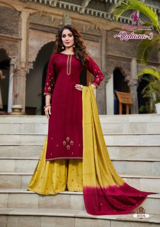 Ladies Flavour Ruhana Vol 3 Kurti with Bottom Dupatta Wholesale Catalog 6 Pcs 9 510x725 - Ladies Flavour Ruhana Vol 3 Kurti with Bottom Dupatta Wholesale Catalog 6 Pcs