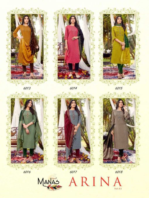 Manas Arina Vol 3 Kurti with Dupatta Bottom Wholesale Catalog 6 Pcs 11 510x680 - Manas Arina Vol 3 Kurti with Dupatta Bottom Wholesale Catalog 6 Pcs