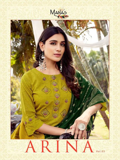 Manas Arina Vol 3 Kurti with Dupatta Bottom Wholesale Catalog 6 Pcs 3 510x680 - Manas Arina Vol 3 Kurti with Dupatta Bottom Wholesale Catalog 6 Pcs