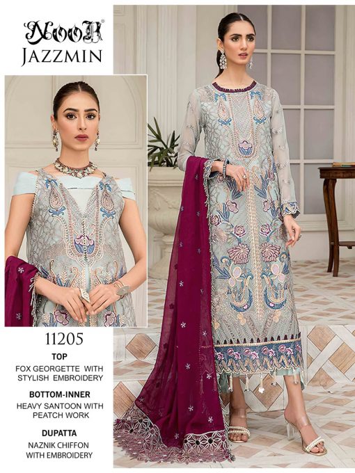 Noor Jazzmin Salwar Suit Wholesale Catalog 3 Pcs 6 510x680 - Noor Jazzmin Salwar Suit Wholesale Catalog 3 Pcs