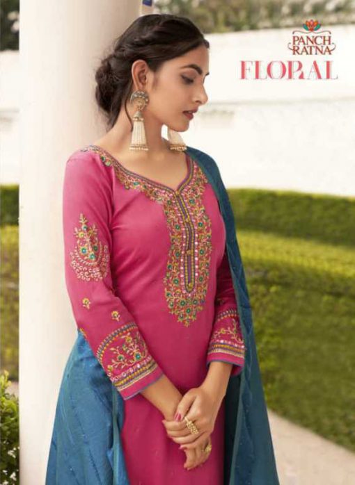 Panch Ratna Floral by Kessi Salwar Suit Wholesale Catalog 5 Pcs 4 510x698 - Panch Ratna Floral by Kessi Salwar Suit Wholesale Catalog 5 Pcs