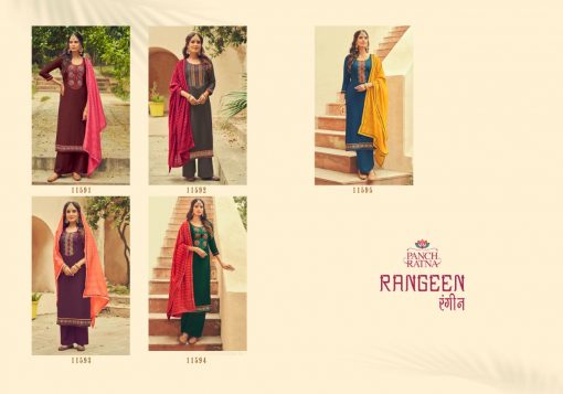 Panch Ratna Rangeen by Kessi Salwar Suit Wholesale Catalog 5 Pcs 8 510x357 - Panch Ratna Rangeen by Kessi Salwar Suit Wholesale Catalog 5 Pcs