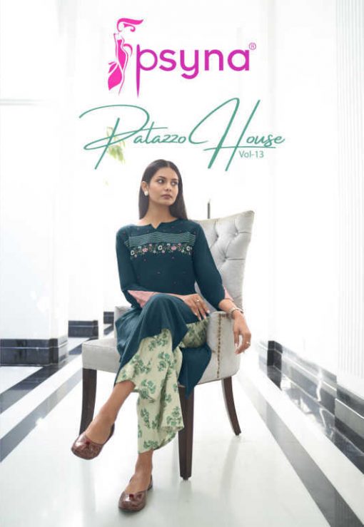 Psyna Palazzo House Vol 13 Kurti with Palazzo Wholesale Catalog 8 Pcs 1 510x739 - Psyna Palazzo House Vol 13 Kurti with Palazzo Wholesale Catalog 8 Pcs