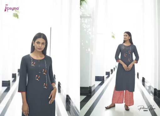 Psyna Palazzo House Vol 13 Kurti with Palazzo Wholesale Catalog 8 Pcs 8 510x370 - Psyna Palazzo House Vol 13 Kurti with Palazzo Wholesale Catalog 8 Pcs