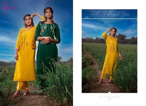 Psyna Punjabi Kudi Kurti with Jacket Bottom Wholesale Catalog 6 Pcs 6 510x369 - Psyna Punjabi Kudi Kurti with Jacket Bottom Wholesale Catalog 6 Pcs