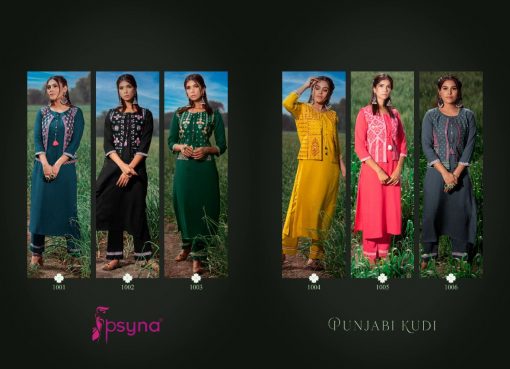 Psyna Punjabi Kudi Kurti with Jacket Bottom Wholesale Catalog 6 Pcs 9 510x369 - Psyna Punjabi Kudi Kurti with Jacket Bottom Wholesale Catalog 6 Pcs