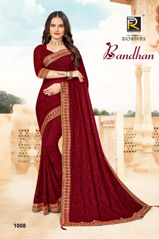 Ranjna Bandhan Saree Sari Wholesale Catalog 8 Pcs 3 510x765 - Ranjna Bandhan Saree Sari Wholesale Catalog 8 Pcs