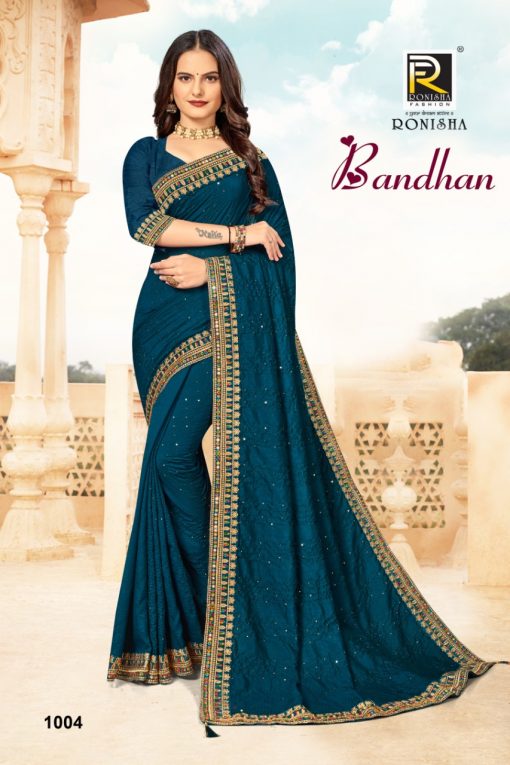 Ranjna Bandhan Saree Sari Wholesale Catalog 8 Pcs 4 510x765 - Ranjna Bandhan Saree Sari Wholesale Catalog 8 Pcs