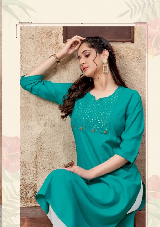 Suryajyoti Nirja Advance Vol 4 Kurti Wholesale Catalog 10 Pcs 10 510x725 - Suryajyoti Nirja Advance Vol 4 Kurti Wholesale Catalog 10 Pcs