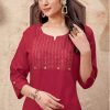 Suryajyoti Nirja Advance Vol 4 Kurti Wholesale Catalog 10 Pcs