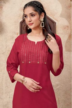 Suryajyoti Nirja Advance Vol 4 Kurti Wholesale Catalog 10 Pcs