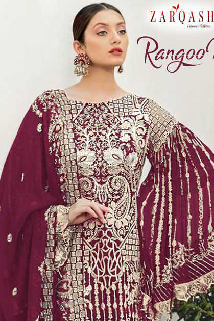 Zarqash Rangoon Z 2103 by Khayyira Salwar Suit Wholesale Catalog 7 Pcs