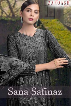 Zarqash Sana Safinaz Z 2107 by Khayyira Salwar Suit Wholesale Catalog 5 Pcs