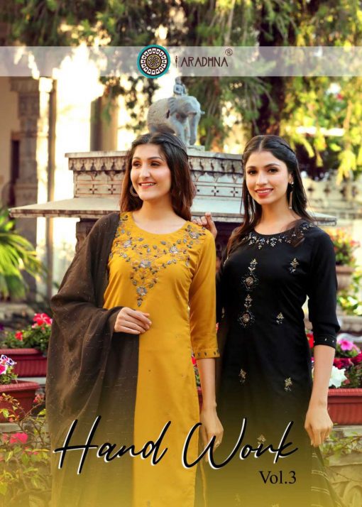 Aradhna Hand Work Vol 3 Kurti with Dupatta Bottom Wholesale Catalog 6 Pcs 2 510x714 - Aradhna Hand Work Vol 3 Kurti with Dupatta Bottom Wholesale Catalog 6 Pcs