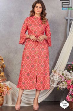 Blue Hills Belt Vol 3 Kurti Wholesale Catalog 4 Pcs