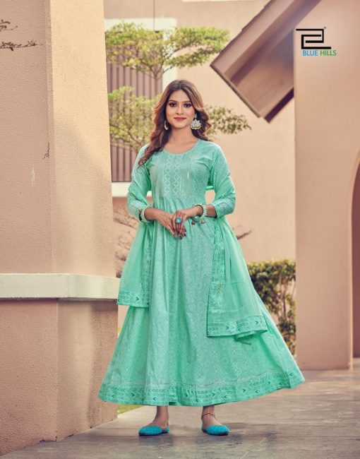 Blue Hills Shades Vol 1 Kurti with Dupatta Wholesale Catalog 6 Pcs 7 510x650 - Blue Hills Shades Vol 1 Kurti with Dupatta Wholesale Catalog 6 Pcs