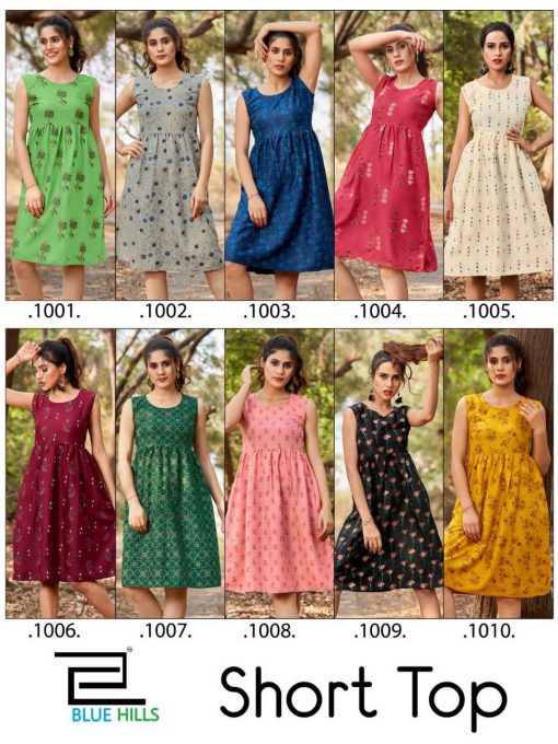 Blue Hills Short Top Vol 1 Kurti Wholesale Catalog 10 Pcs 14 510x680 - Blue Hills Short Top Vol 1 Kurti Wholesale Catalog 10 Pcs