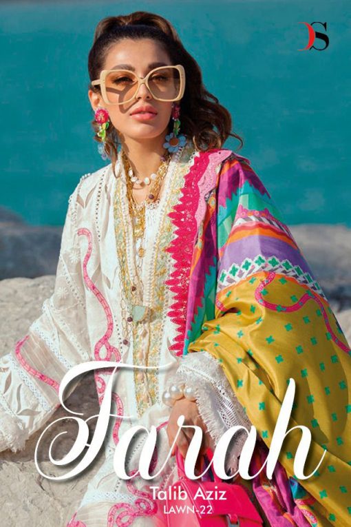 Deepsy Farah Talib Aziz Lawn Vol 22 Salwar Suit Wholesale Catalog 6 Pcs 2 510x765 - Deepsy Farah Talib Aziz Lawn Vol 22 Salwar Suit Wholesale Catalog 6 Pcs