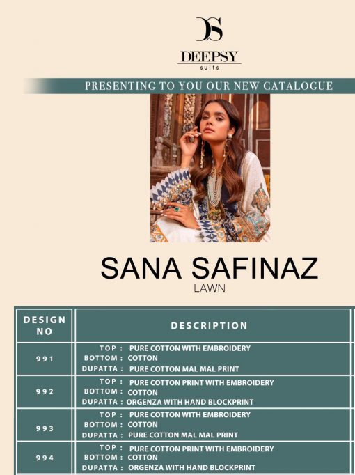 Deepsy Sana Safinaz Lawn 22 Salwar Suit Wholesale Catalog 4 Pcs 8 510x682 - Deepsy Sana Safinaz Lawn 22 Salwar Suit Wholesale Catalog 4 Pcs