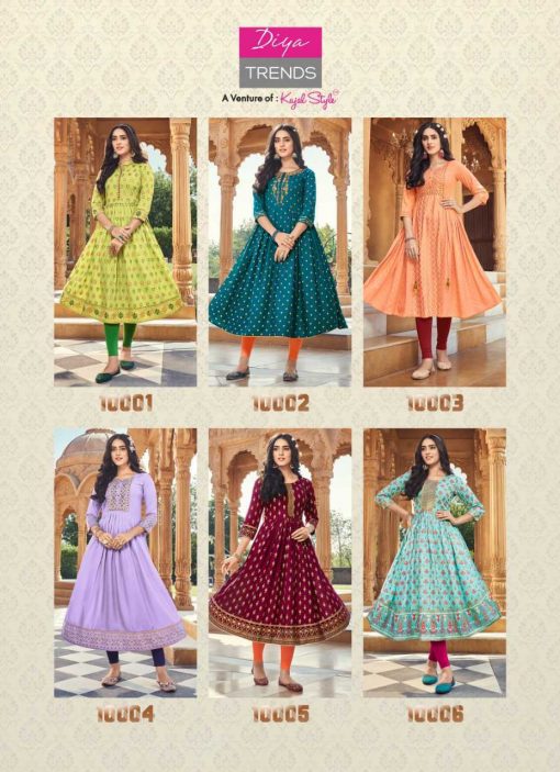 Diya Trends Ethnicity Vol 10 by Kajal Style Kurti Wholesale Catalog 12 Pcs 14 510x703 - Diya Trends Ethnicity Vol 10 by Kajal Style Kurti Wholesale Catalog 12 Pcs