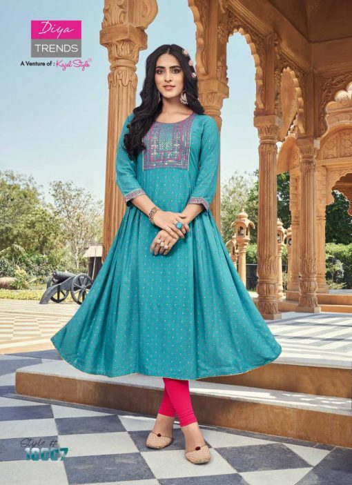 Diya Trends Ethnicity Vol 10 by Kajal Style Kurti Wholesale Catalog 12 Pcs 9 510x703 - Diya Trends Ethnicity Vol 10 by Kajal Style Kurti Wholesale Catalog 12 Pcs