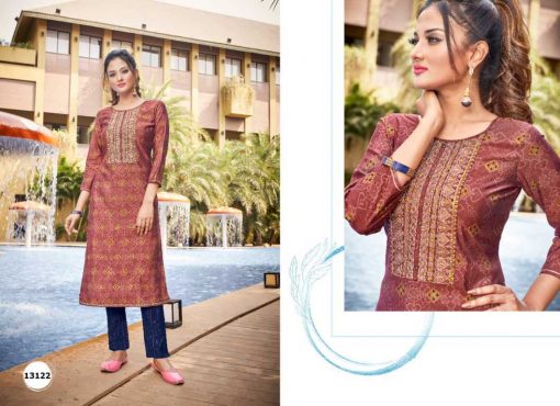 Kivi Aston by Kajree Kurti with Pant Wholesale Catalog 4 Pcs 4 510x370 - Kivi Aston by Kajree Kurti with Pant Wholesale Catalog 4 Pcs